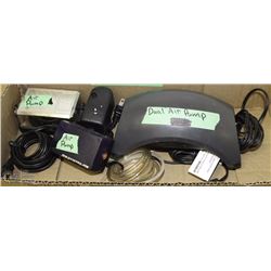 FLAT OF ASSORTED AIR PUMPS