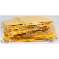 PILE OF UNKNOWN SIZED RAINSUITS