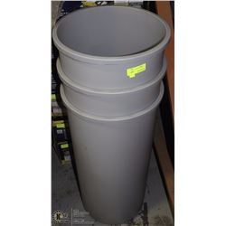 LOT OF THREE 14" CIRCULAR/STORAGE/DISPOSAL  BINS