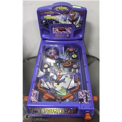 MARVEL SPIDERMAN PINBALL MACHINE 30"X16" ELECTRIC
