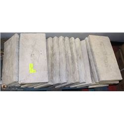 LOT OF 20 CONCRETE STEPPING STONES 8"X16"