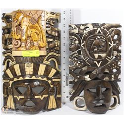 2 WOOD MASKS