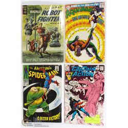 SET OF FOUR OLD 12 CENT COMIC BOOKS