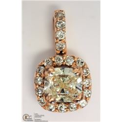 14K ROSE GOLD DIAMOND PENDANT