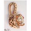 Image 2 : 14K ROSE GOLD DIAMOND PENDANT
