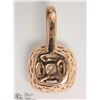 Image 3 : 14K ROSE GOLD DIAMOND PENDANT