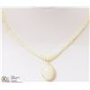 Image 2 : 14K YELLOW GOLD OPAL BEAD NECKLACE