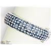 Image 1 : STERLING SILVER SAPPHIRE BANGLE