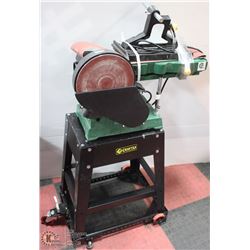 COMMERCIAL GRADE BELT/DISC SANDER WITH STAND