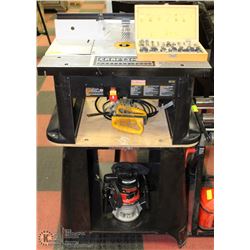 CRAFTSMAN ROUTER WITH TABLE & STAND