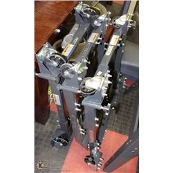 GROUP OF 3 SHOP FOX ROLLER STANDS FOR HD WOOD