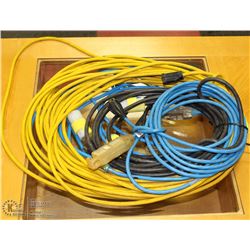 STACK OF EXTENSION CORDS