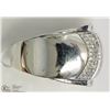 Image 3 : 10K WHITE GOLD DIAMOND MENS HEAVY RING