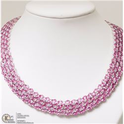 STERLING SILVER RUBY NECKLACE