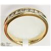Image 2 : 14K YELLOW GOLD DIAMOND RING