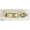 Image 3 : 14K YELLOW GOLD DIAMOND RING