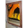 Image 1 : WOOD TONE FRAMED MIRROR