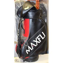MAXFLI LEATHER GOLF BAG
