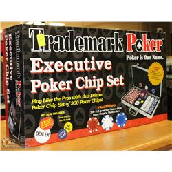 "TRADEMARK POKER" EXECUTIVE POKER CHIP SET