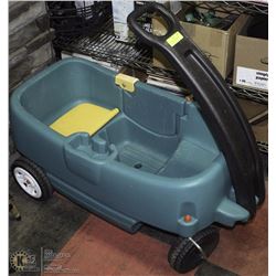 STEP 2 ALL AROUND WHISPER WHEEL GREEN WAGON