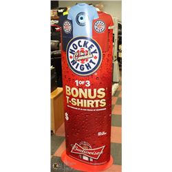 LARGE BUDWEISER HOCKEY NIGHT IN CANADA DISPLAY