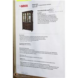 NEW CHINA HUTCH ONLY IN BOX FROM THE BRICK OAK