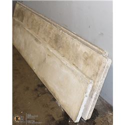LOT OF 4 CONCRETE & FIBREGLASS PANELS