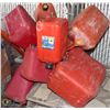 Image 1 : LOT OF 10 LARGE GAS CANS   MOST HAVE LIDS