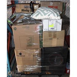 PALLET OF ESTATE ITEMS INCL. TOOLBOX FULL