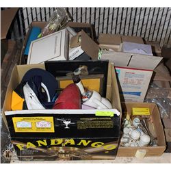 PALLET OF ESTATE ITEMS, INCLUDES VINTAGE SERVING