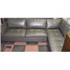 Image 1 : NEW GREY LEATHERETTE L SHAPE SECTIONAL