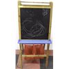 Image 1 : CHILDRENS CHALK/WHITE BOARD EASEL WITH STORAGE