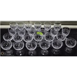 24 PC OF WATERFORD CRYSTAL GLASSES