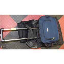 LOT OF CARRY ON BAGS, 1 LAPTOP BAG, AND 1 BUXTON