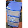 Image 1 : STERLITE 3 DRAWER ROLLING STORAGE CART -