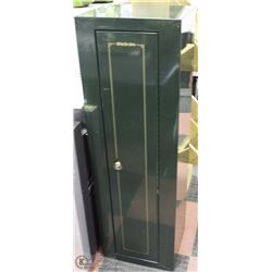STACK-ON LOCKING GUN CABINET WITH KEYS.