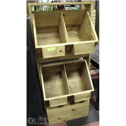 WOODEN WINE STORAGE RACK