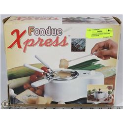NEW FONDUE EXPRESS ELECTRIC FONDUE MAKER
