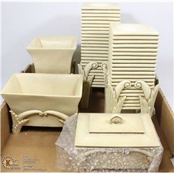 5PC GIFT SET DECOR INCL CANDLE HOLDERS, JEWELLERY