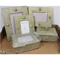 5PC GIFT SET DECOR INCL FRAMES AND JEWELLERY BOXES