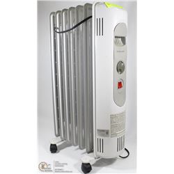 2 SETTING OIL HEATER ON WHEELS 1500 W RADIANT HEAT