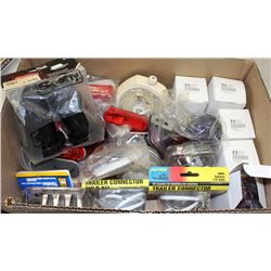 BOX OF ASST MARKERS & ASST LIGHTS