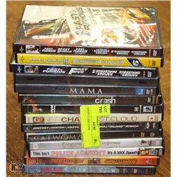 LOT OF 13 ASST DVDS