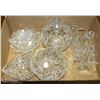 Image 1 : FLAT OF ASSORTED GLASSWARE & CRYSTAL BOWL