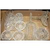 Image 1 : FLAT OF ASSORTED GLASSWARE & PINWHEEL CRYSTAL