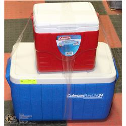 PAIR OF COLEMAN COOLERS
