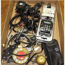 FLAT WITH IPHONE ACCESSORIES AND OLD DIAL