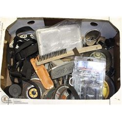 BOX WITH CUTOFF DISCS, GMC HITCH COVER, 12V LIGHT