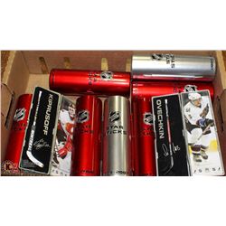 10 NHL STAR STICKS INCL FLEURY, LUONGO, KIPRUSOFF,