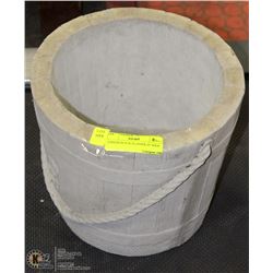 CONCRETE PAIL PLANTER 10" WIDE